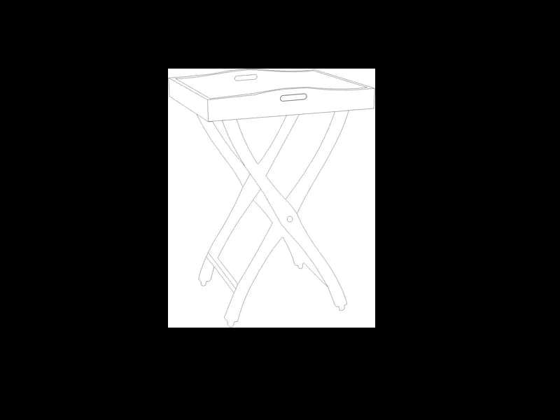 Keerti Foldable Wooden Spa Trolley features