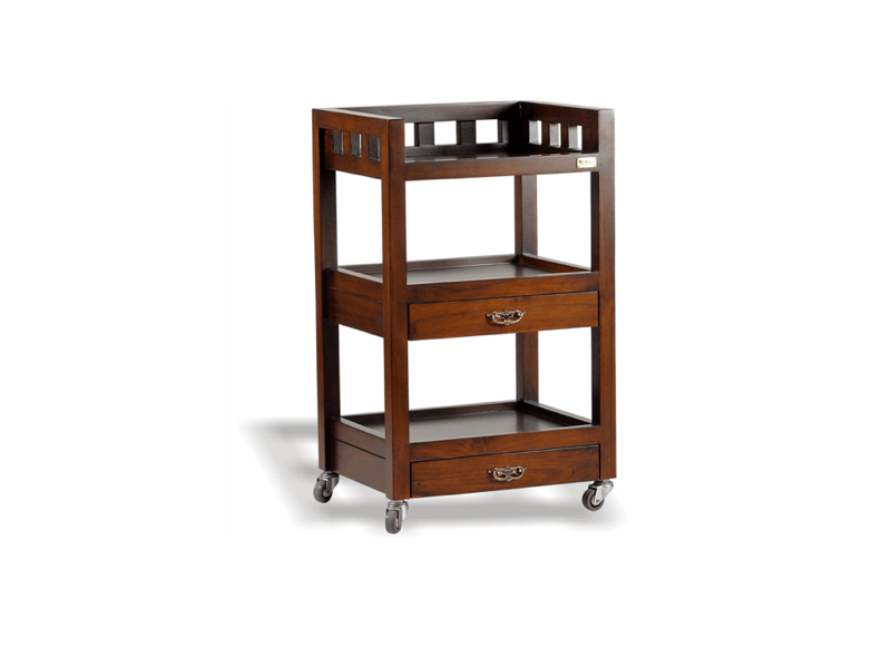 Mridula Wooden Spa Trolley
