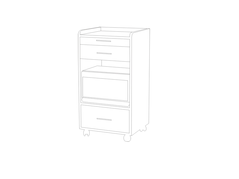 Dimension for Daisy Spa Trolley Dimension for Daisy Spa Trolley