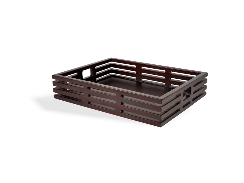 Bali Wooden Basket Tray Esthetica