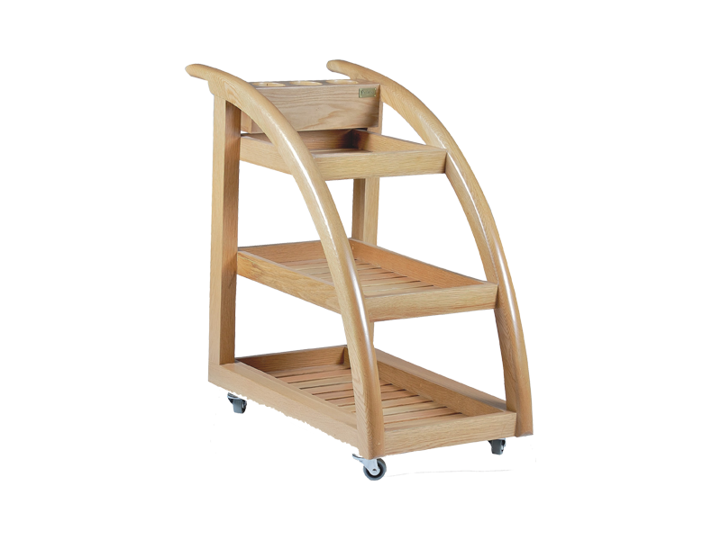 Naino Wooden Spa Trolley