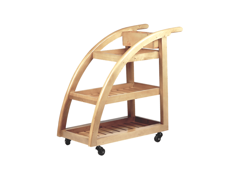 Naino Wooden Spa Trolley