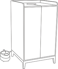 Dimension for Ayushmati Steam Box